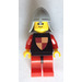 LEGO Knights Tournament Knight Black, Red Legs with Black Hips, Helmet with Neck-Protector Minifigure Reissue