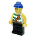 LEGO Kraken Attackin&#039; Pirate with White and Green Shirt Minifigure