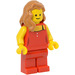 LEGO Lady im Rot Minifigur