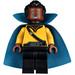 LEGO Lando Calrissian with Black and Dark Azure Cape and Collar Minifigure