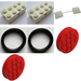 LEGO Large Wheels with accessories Parts Pack 901-2