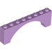 LEGO Lavender Arch 1 x 8 x 2 Raised, Thin Top without Reinforced Underside (16577 / 40296)