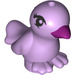 LEGO Lavender Bird with Feet Seperate with Purple Beak and Black Eyes (24600)