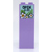 LEGO Lavender Brick 1 x 2 x 5 with &#039;OPEN 8-20&#039; and White Flowers Sticker with Stud Holder (2454)