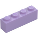 LEGO Lavendel Steen 1 x 4 (3010 / 6146)