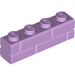 LEGO Lavande Brique 1 x 4 avec Embossed Bricks (15533)