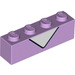 LEGO Lavender Brick 1 x 4 with White Neck (3010 / 79289)