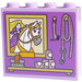 LEGO Lavendel Steen 1 x 4 x 3 met Paard, Rapunzel, Leash, Brush, Shelf Sticker (49311)