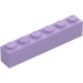 LEGO Lavender Brick 1 x 6 (3009 / 30611)