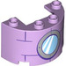 LEGO Lavender Cylinder 2 x 4 x 2 Half with Window (24593 / 102229)