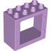 LEGO Lavendel Duplo Deur Kader 2 x 4 x 3 met vlakke rand (61649)
