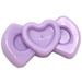 LEGO Lavender Hair Bow with Heart Design (92355)