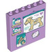LEGO Lavendel Panel 1 x 6 x 5 mit Goat Diagram (59349 / 105936)