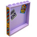 LEGO Lavender Panel 1 x 6 x 5 with &#039;STUNT SHOW COMING SOON&#039; and &#039;HAPPY WORLD&#039; Sticker (59349)