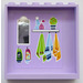 LEGO Lavender Panel 1 x 6 x 5 with with Mirror and Towels Sticker (59349)