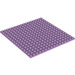 LEGO Lavender Plate 16 x 16 with Underside Ribs (91405)