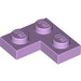 LEGO Lavendel Plaat 2 x 2 Hoek (2420)