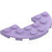 LEGO Lavendel Plate 3 x 6 Rund Halv Sirkel med UtskjæRing (18646)