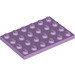 LEGO Lavender Plate 4 x 6 (3032)