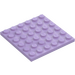 LEGO Lavender Plate 6 x 6 (3958)