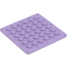 LEGO Lavender Plate 6 x 6 Flex (79998)