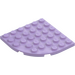 LEGO Lavender Plate 6 x 6 Round Corner (6003)