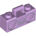 LEGO Lavendel Radio met Zilver trim (97558)