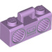 LEGO Lavanda Radio con Plateado Trim y Cassette (97558)