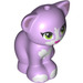 LEGO Lavendel Sitting Katze mit Green Augen (66363 / 66364)
