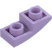 LEGO Lavender Slope 1 x 2 Curved Inverted (24201)