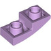 LEGO Lavender Slope 1 x 2 Curved Inverted (24201)