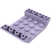 LEGO Lavendel Helling 4 x 6 (45°) Dubbele Omgekeerd met Open Midden zonder gaten (30283 / 60219)