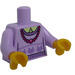 LEGO Lavendel Torso met Sweater en Rood Necklace (973 / 88585)