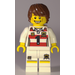 LEGO Lego Brand Store Male, Rugby Shirt With Black Number &#039;1&#039; Minifigure