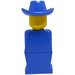 LEGO Legoland Old Type med Blå Cowboy Hatt Minifigur