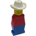 LEGO Legoland Old Type mit Weiß Cowboy Hut Minifigur