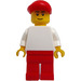 LEGO Reddingsbrigade, Mannelijk met Rood Poten, Rood Pet Minifiguur