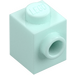 LEGO Light Aqua Brick 1 x 1 with Stud on One Side (87087)