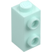 LEGO Light Aqua Brick 1 x 1 x 1.6 with Two Side Studs (32952)