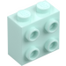 LEGO Light Aqua Brick 1 x 2 x 1.6 with Studs on One Side (1939 / 22885)