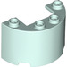 LEGO Aqua clair Cylindre 2 x 4 x 2 Demi (24593 / 35402)