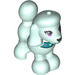 LEGO Helles Aqua Hund - Poodle mit Purple Augen (78471 / 78474)