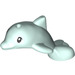 LEGO Helles Aqua Delfin mit Schwarz Augen (51070)