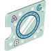 LEGO Light Aqua Door 3 x 4 with Cut Out with A B C Window (27382 / 104033)