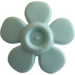 LEGO Light Aqua Flower with Smooth Petals with Small Pin (93080)