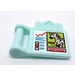 LEGO Light Aqua Medical Clipboard with Check-Up and Photo of Zebra Sticker