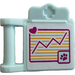 LEGO Light Aqua Medical Clipboard with Tan Graph Sticker