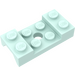 LEGO Licht Aqua Spatbord Plaat 2 x 4 met Arches met gat (60212)