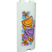 LEGO Light Aqua Panel 2 x 2 x 5 Wall Curved with Two Figures Clothing and Flowers - Right Side Sticker (30987)