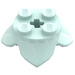 LEGO Light Aqua Plate 2 x 2 with 4 Petals (15469)